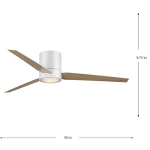 Progress Lighting Braden Collection 56" Three-Blade Indoor Hugger Ceiling Fan