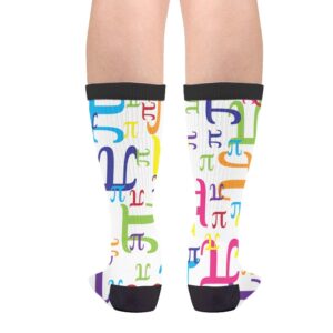 Colorful Pi Math Novelty Socks For Women & Men