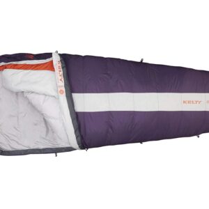 Kelty Cosmic 20 Degree Down Sleeping Bag - Ultralight Backpacking Camping Sleeping Bag with Stuff Sack, Women's Regular