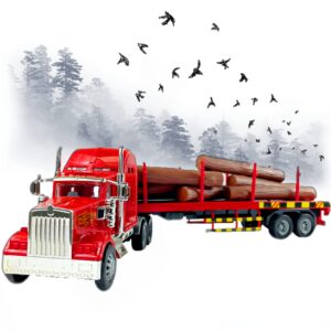 Big Daddy Big Rig Heavy Duty Tractor Trailer Transport Series Lumber Truck Tractor Trailer