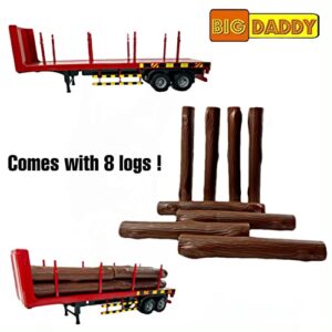 Big Daddy Big Rig Heavy Duty Tractor Trailer Transport Series Lumber Truck Tractor Trailer