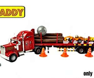 Big Daddy Big Rig Heavy Duty Tractor Trailer Transport Series Lumber Truck Tractor Trailer