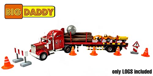 Big Daddy Big Rig Heavy Duty Tractor Trailer Transport Series Lumber Truck Tractor Trailer