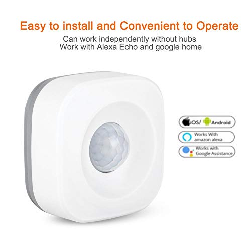 Sonew Pir Motion Sensor,Infrared Motion Detector with All-Round, Blindspot- Coverage for Indoor or Outdoor Use