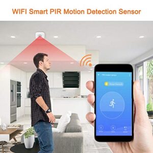 Sonew Pir Motion Sensor,Infrared Motion Detector with All-Round, Blindspot- Coverage for Indoor or Outdoor Use