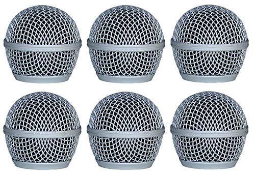 Audio2000'S ACC1001X6 6-Pack Dent Resistant Steel Grille-Mesh Replacement Microphone Windscreens