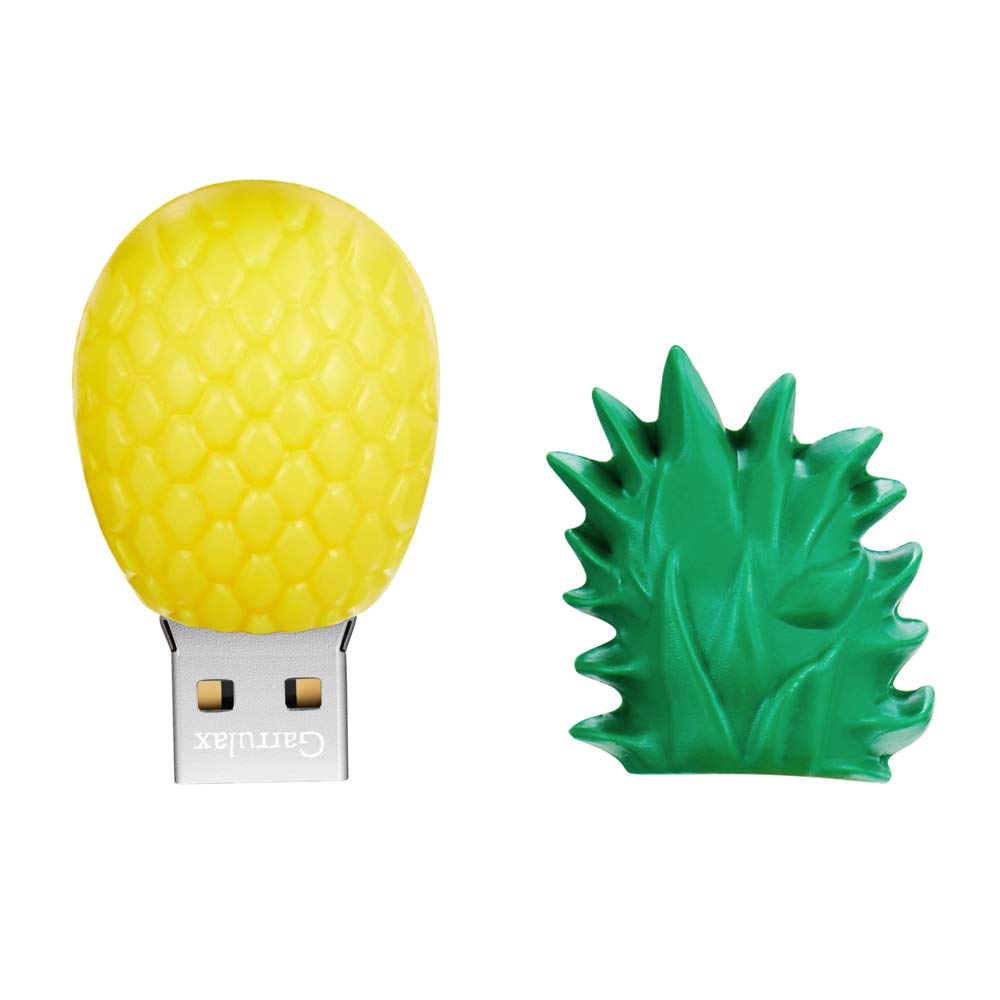 GARRULAX USB Flash Drive, 8GB / 16GB / 32GB Novelty Cute Cartoon USB Memory Stick Date Storage Pendrive Thumb Drives for Kids Children Collegue Student (32GB, Pineapple)