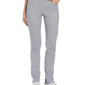 PGA TOUR Women's Regular Pull-on Golf Pant with Tummy Control (Size X-Small-Xx-Large), Sleet