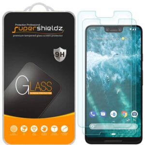 Supershieldz (2 Pack) Designed for Google (Pixel 3 XL) Tempered Glass Screen Protector, 0.33mm, Anti Scratch, Bubble Free