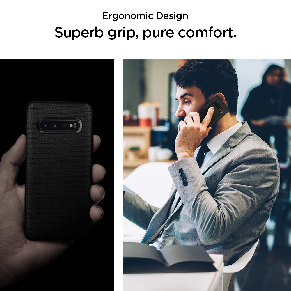 Spigen Liquid Air Designed for Samsung Galaxy S10 Case (2019) - Matte Black