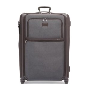 tumi - alpha extended trip expandable 4-wheeled packing case suitcase - great for extended travel of shared packing - rolling luggage for men and women - anthracite