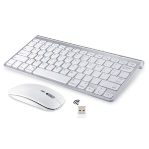 Wireless Keyboard and Mouse Compatible with Imac Macbook Windows Computer and Android Tablets