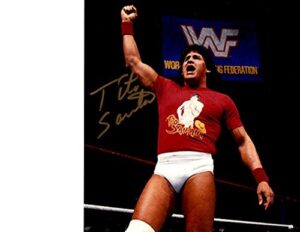 wwe wwf tito santana autograph autographed signed 8x10 photo