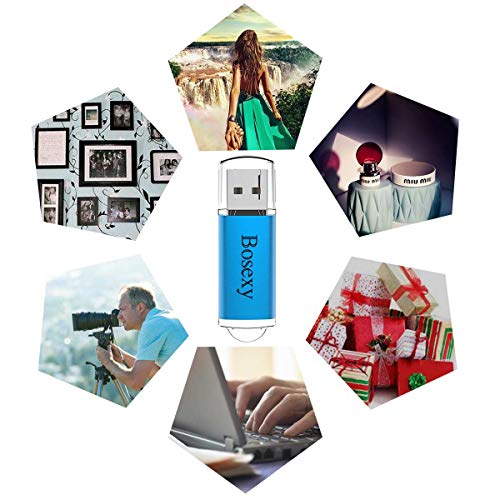 USB Drive 32 GB Thumb Drive 5PCS Bosexy USB 2.0 Memory Stick 32G Flash Drive Multicolor