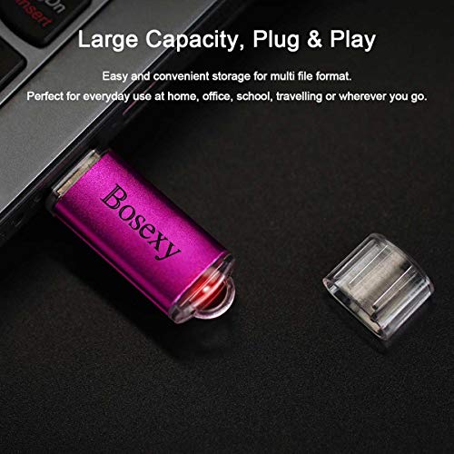 USB Drive 32 GB Thumb Drive 5PCS Bosexy USB 2.0 Memory Stick 32G Flash Drive Multicolor