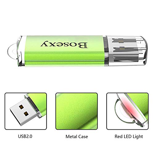 USB Drive 32 GB Thumb Drive 5PCS Bosexy USB 2.0 Memory Stick 32G Flash Drive Multicolor