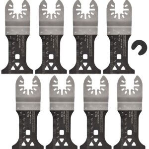 ACTOMASTER 1-3/4" Bi-Metal Oscillating Saw Blade for Oscillating Tool Multitool, Pack of 8