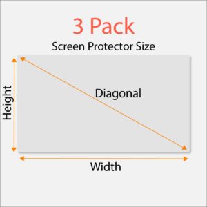 Premium Anti Blue Light and Anti Glare Screen Protector (3 Pack) for 24 Inches Widescreen Desktop Monitor. Filter Out Blue Light and Relieve Computer Eye Strain to Help You Sleep Better