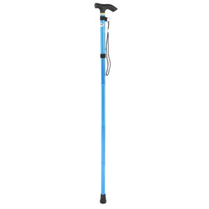 dilwe walking stick, telescopic anti-skid trekking pole collapsible hiking poles folding walking cane for outdoor camping hiking mountain camping mountain climbing tools(blue£©