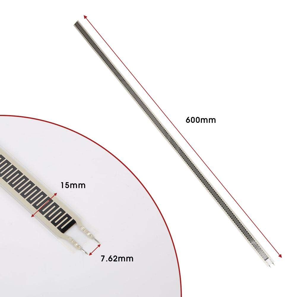 SF15-600 Thin Film Pressure Sensor Flex/Bend Sensor 0~10 kg Sensing Resistance Type Force Sensing Resistor FSR Weight Sensor Force Sensitive Resistor