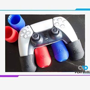 Playbudz Pro Grips for PlayStation 5 Controller (PS5) Combo Pack (2 Pairs) - Compatible With (PS4, XB1, Xbox 360, Xbox One, Nintendo Switch Pro, PS3) Controller