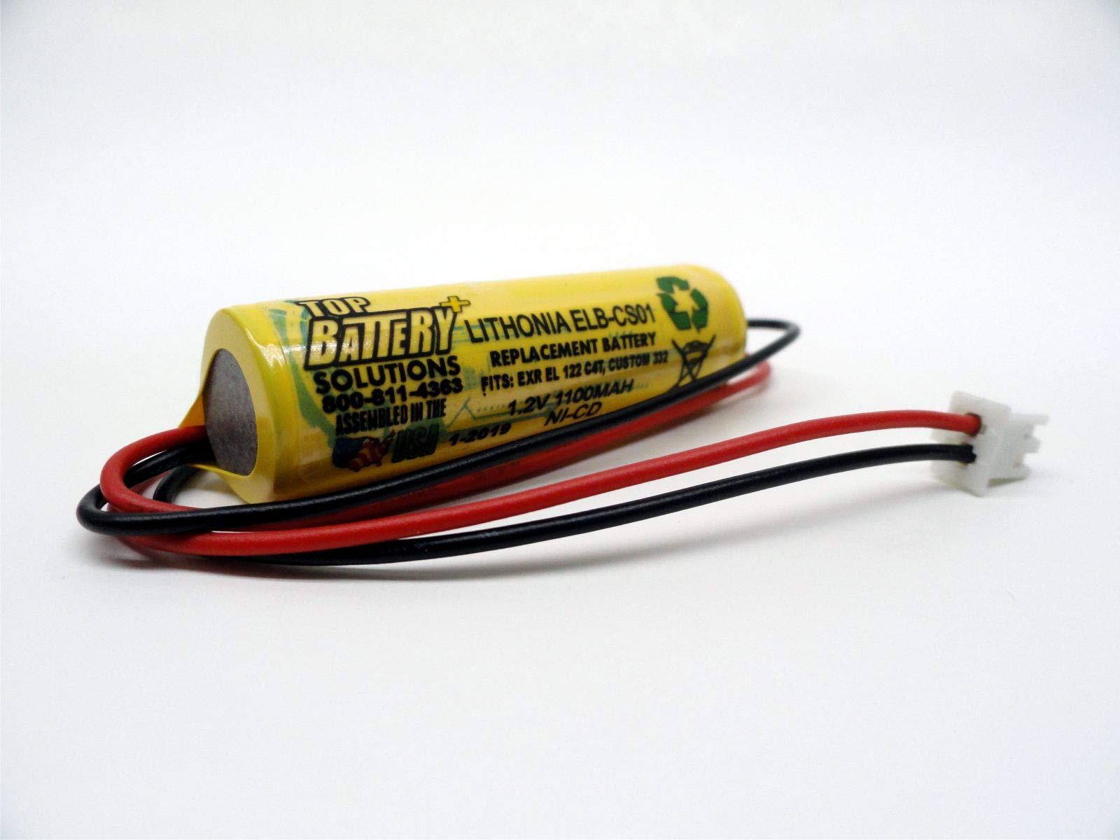 3PC Lithonia ELB-CS01, EXR EL 122 C4T Replacement Battery