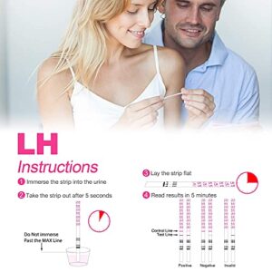 MomMed Ovulation Test Kit (HCG15-LH40), 15 Pregnancy & 40 Ovulation Test Strips with 55 Urine Cups Reliable & Quick Early Pregnancy Test