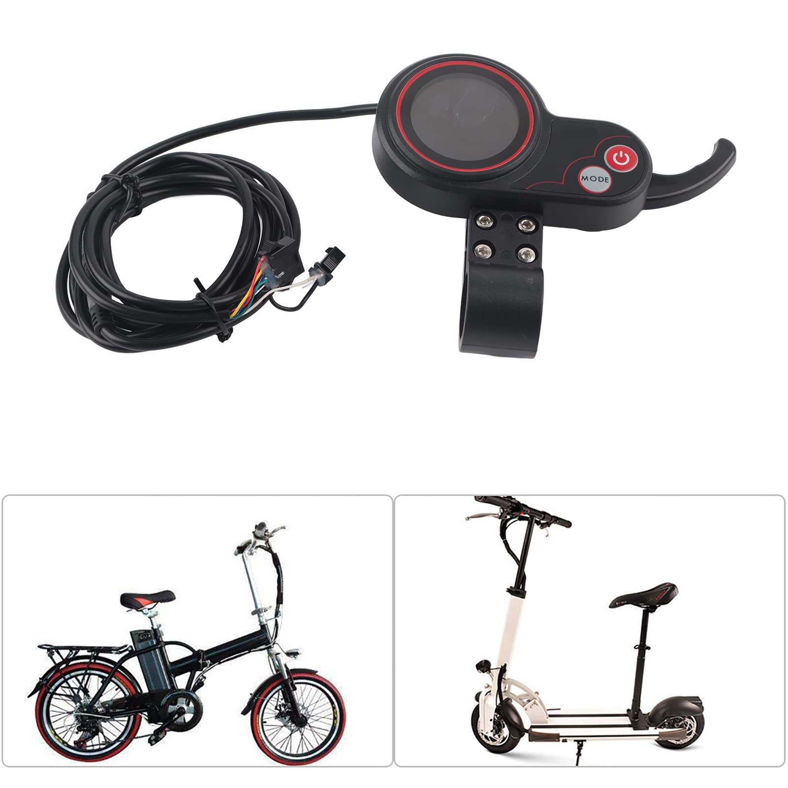 Motor Brushless Controller with Rainproof LCD Display Control Panel and shifting Switch Accessory for Electric Bike Electric Scooter(48V)