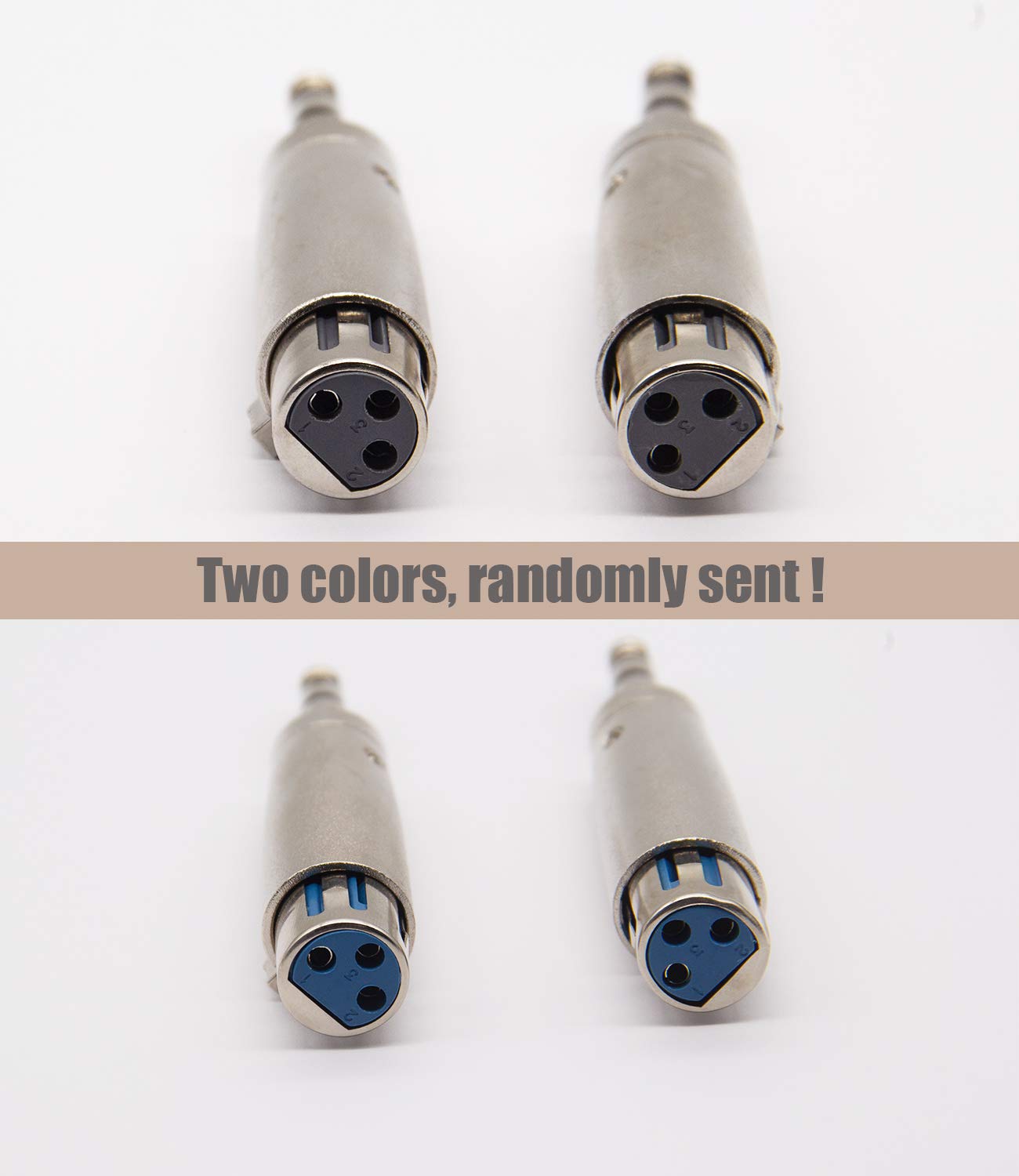 1/4 TRS to XLR Female Adapter Female XLR to 1/4 Stereo Balanced Audio Connector - 2 Pack