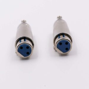 1/4 TRS to XLR Female Adapter Female XLR to 1/4 Stereo Balanced Audio Connector - 2 Pack