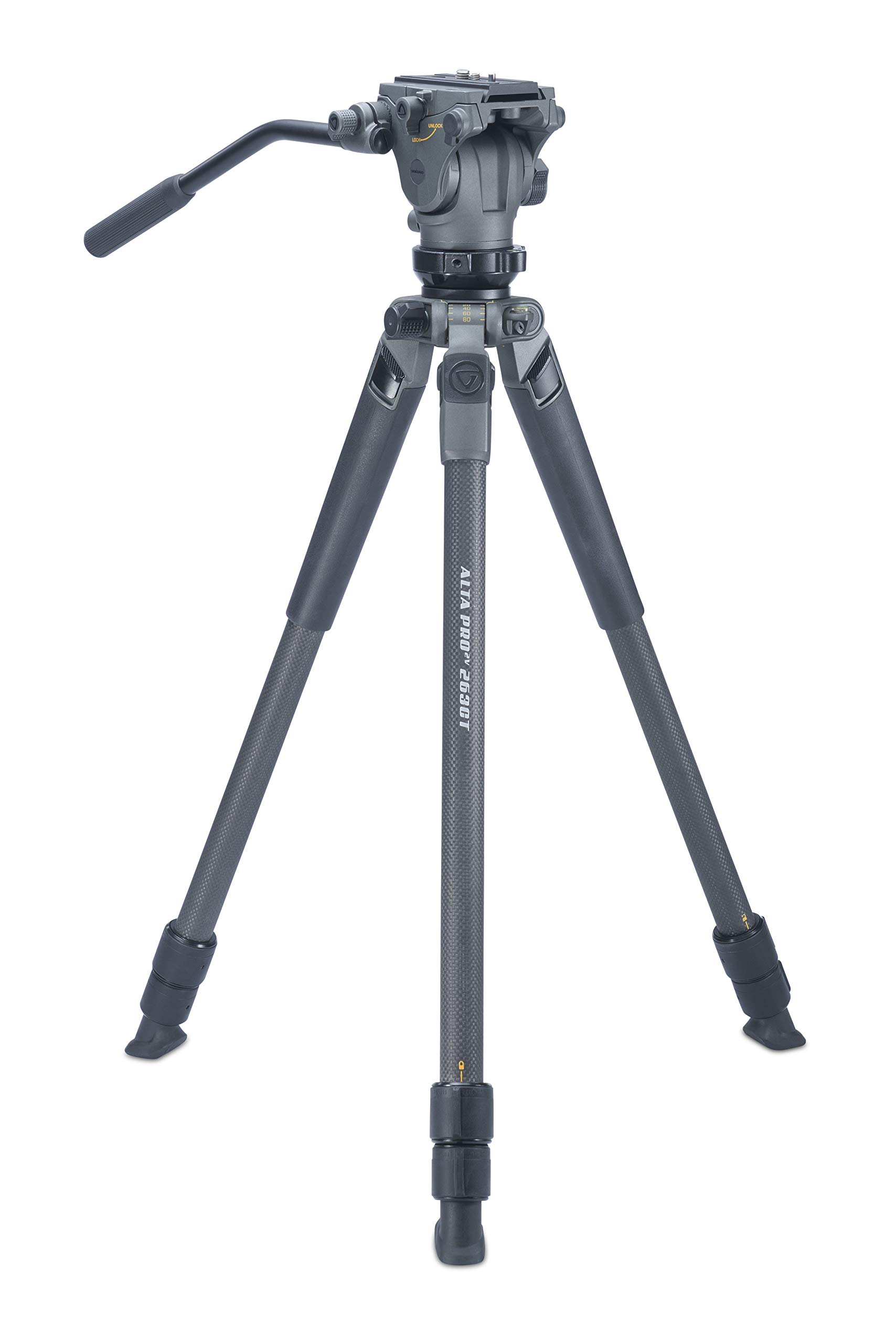 Vanguard Alta Pro 2V 263CVP Carbon Fiber Video Tripod with Alta PH-123V Video Head