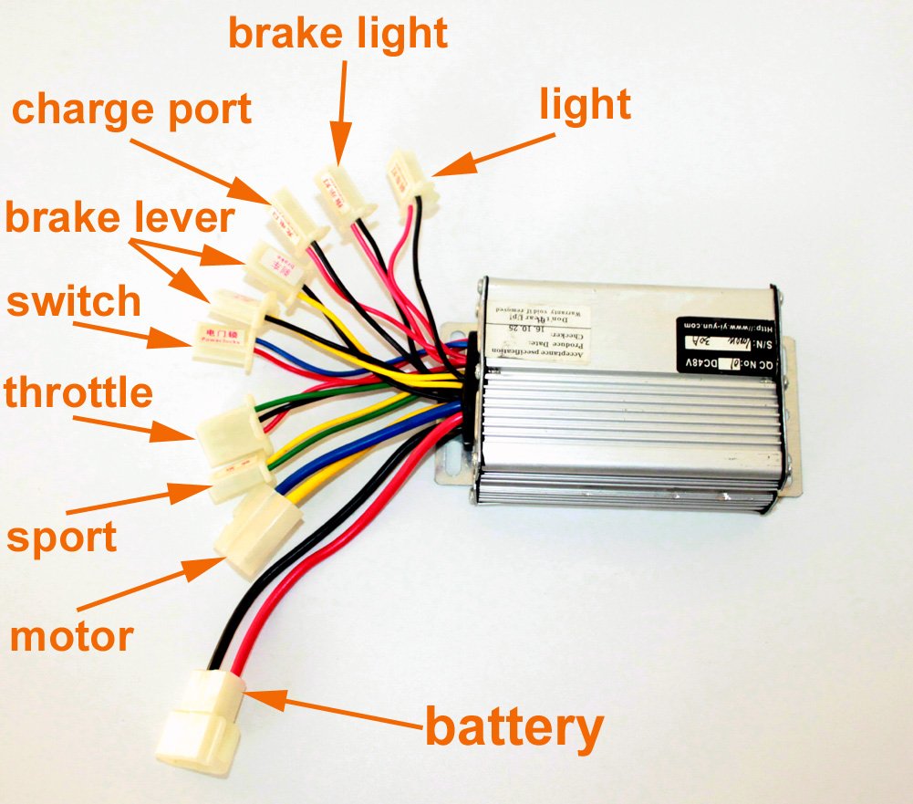 36V 48V 1000W Scooter Brush Motor Controller Motor Controller for Tricycle Scooter Brushed Controller (36V1000W)