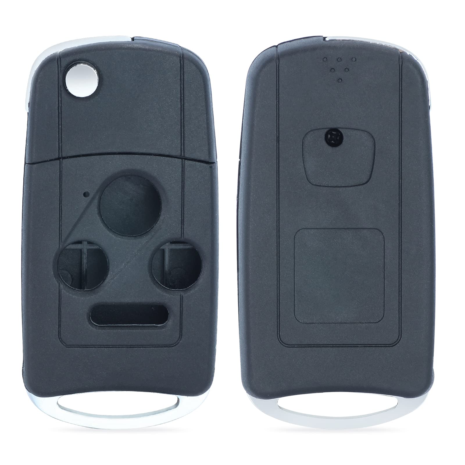 Beefunny Flip Remote Key Shell Case Fob 4B for Honda Accord Civic Pilot with Button Pad (Key Shell)