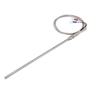 uxcell k type thermocouple m8 5x200mm temperature probe sensor(0 to 600c) 5ft