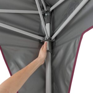 CORE 10' x 10' Instant Shelter Pop-Up Canopy Tent with Wheeled Carry Bag (Seal Gray)