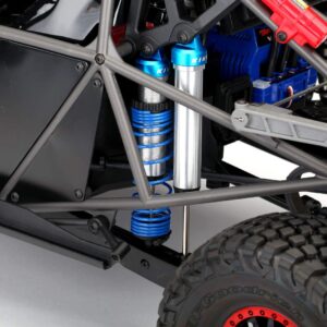 Traxxas TRA8457 - Shock caps, Aluminum (Blue-Anodized), King Shocks (4)