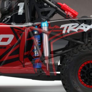 Traxxas TRA8457 - Shock caps, Aluminum (Blue-Anodized), King Shocks (4)