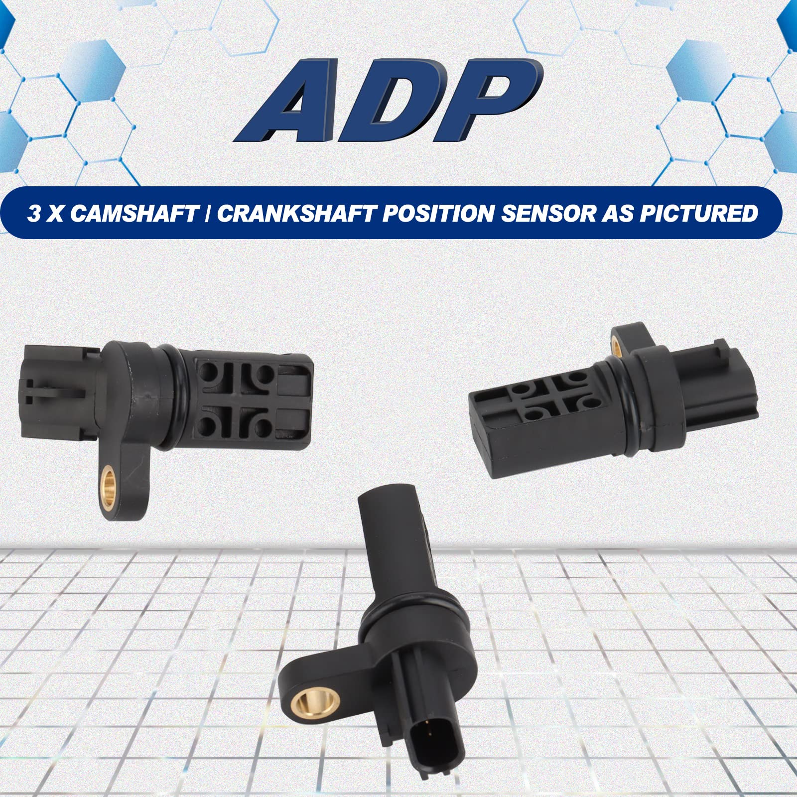 Camshaft Position Sensor Phase Set of 3 - Fits 3.5L, 4.0L V6 Nissan Altima, Murano, Maxima, 350Z, Quest, Pathfinder, Infiniti FX35, G35, QX45, M35 - Replaces 23731-AL61A, 237316J90B, 23731-AL61C