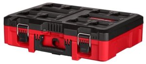 milwaukee 48-22-8450 packout tool case with foam customizable insert