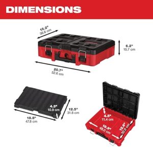 Milwaukee 48-22-8450 PACKOUT Tool Case with Foam Customizable Insert