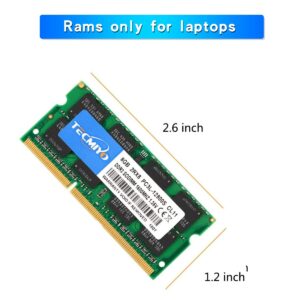 TECMIYO Ram 16GB Kit (2x8GB) DDR3L-1600 SODIMM (PC3-12800S), DDR3 RAM 16GB PC3L 12800 2Rx8 1.35V/1.5V CL11 Non-ECC Unbuffered 204-Pin Notebook Laptop RAM Memory Upgrade Kit