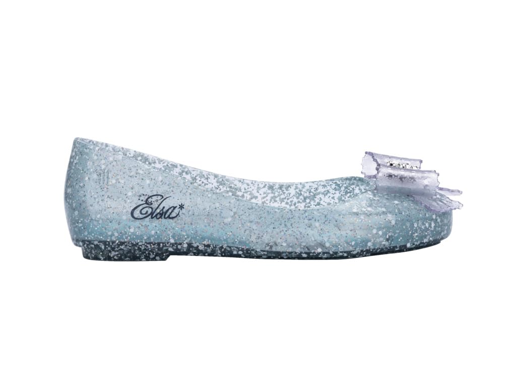 mini melissa Sweet Love + Disney Princess Ballet Flats for Kids, Elsa, 1