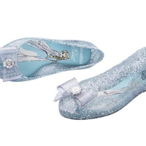 mini melissa Sweet Love + Disney Princess Ballet Flats for Kids, Elsa, 1