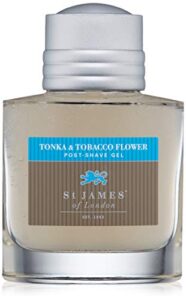 st james of london tonka & tobacco flower post shave gel, 3.4oz