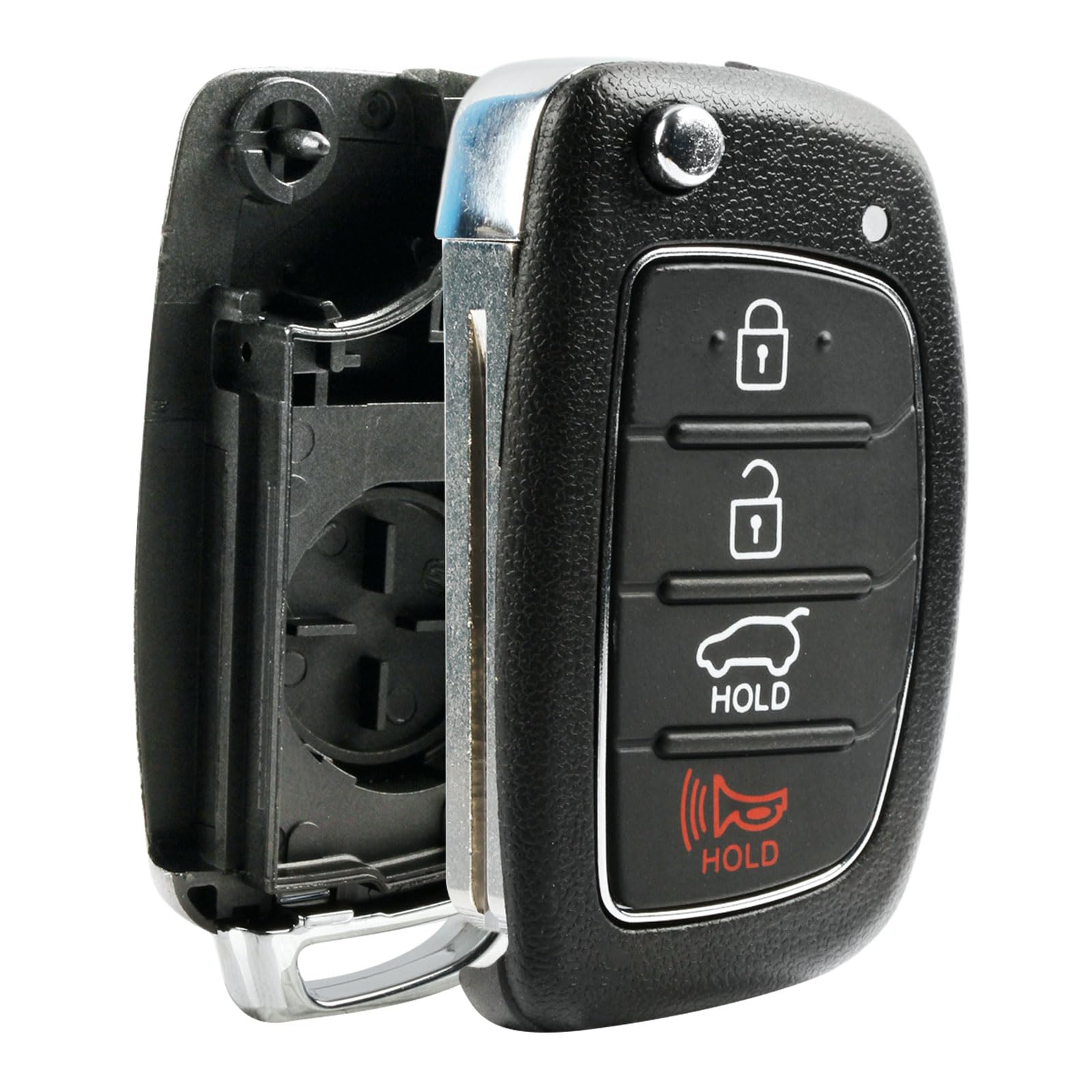 Case Shell fits 2013-2019 Hyundai Santa Fe Key Fob Keyless Entry Remote