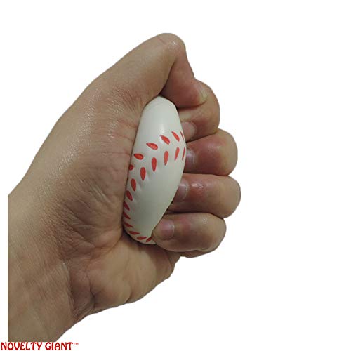 Stress Relief Squeezable Foam Sport Balls Package of Six (6)