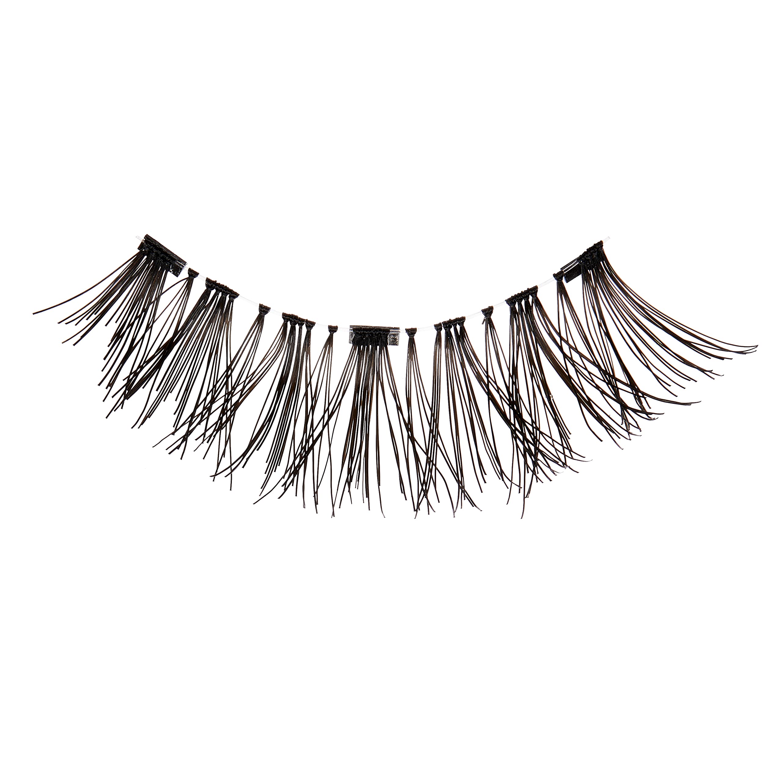 KISS Magnetic Lash 02, Synthetic False Eyelashes with Magnets Under and Over Your Upper Lashes, No Glue Needed, Lightweight, Reusable, Contact Lens Friendly, Cruelty Free, with Lash Applicator, 1 Pair