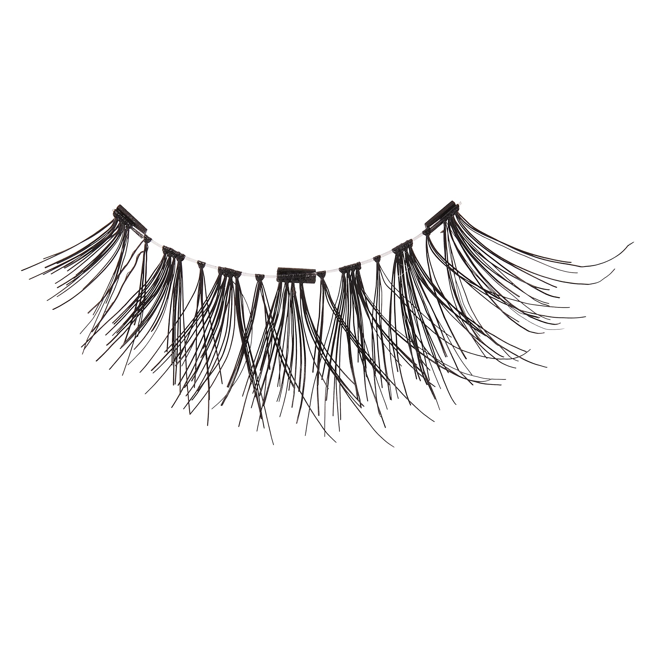 KISS Magnetic Lash 02, Synthetic False Eyelashes with Magnets Under and Over Your Upper Lashes, No Glue Needed, Lightweight, Reusable, Contact Lens Friendly, Cruelty Free, with Lash Applicator, 1 Pair