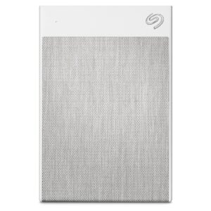 Seagate Backup Plus Ultra Touch, 1 TB, USB-C + USB 3.0 Portable External Hard Drive, White, 4 mo Adobe Creative Cloud Photography Plan and Two-yr Rescue Services (STHH1000402)