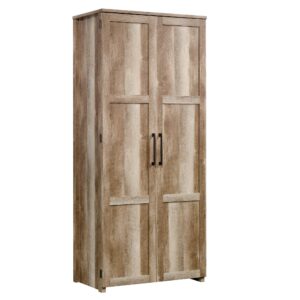 sauder homeplus storage pantry cabinets, l: 30.71" x w: 17.21" x h: 68.82", lintel oak finish